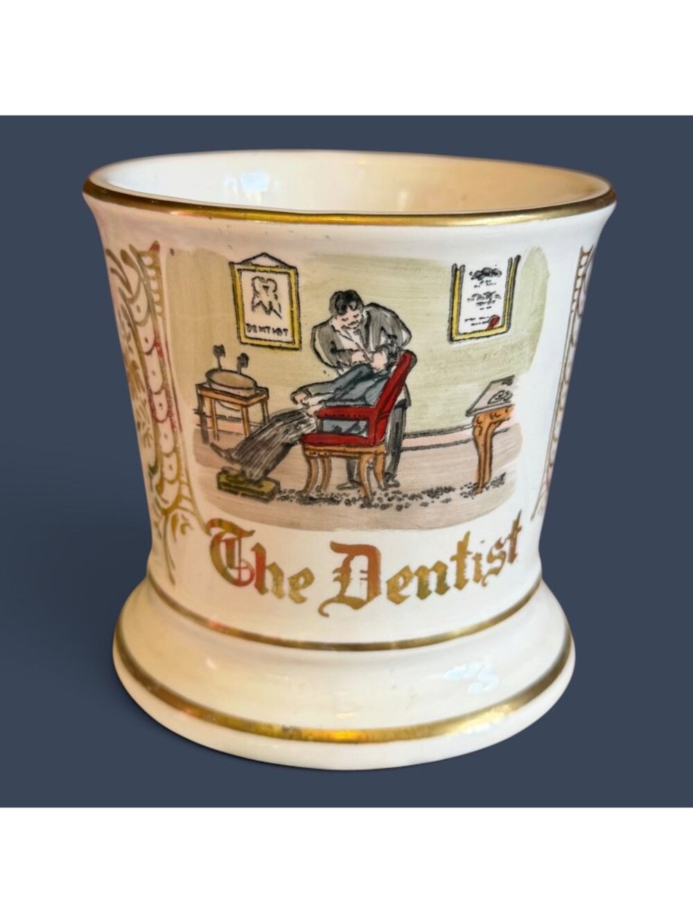 Vintage Occupational  Dentist Shaving Mug Barber Shop